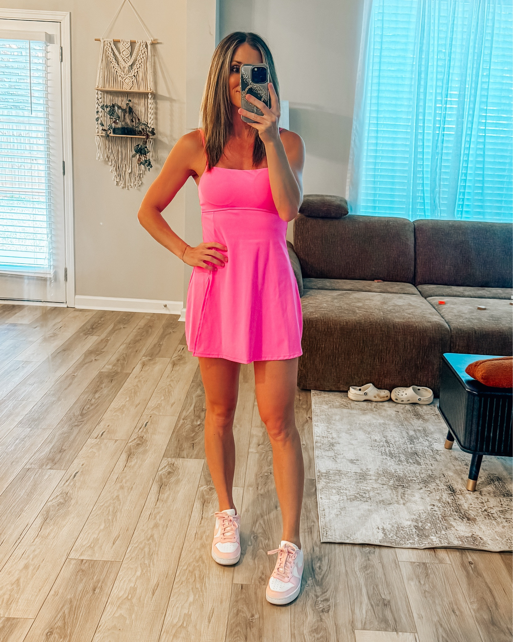 One of my fav pink athletic dresses to cheer on my girl tonight 🥎💕💎

#LTKootd #LTKActive #LTKmomlife