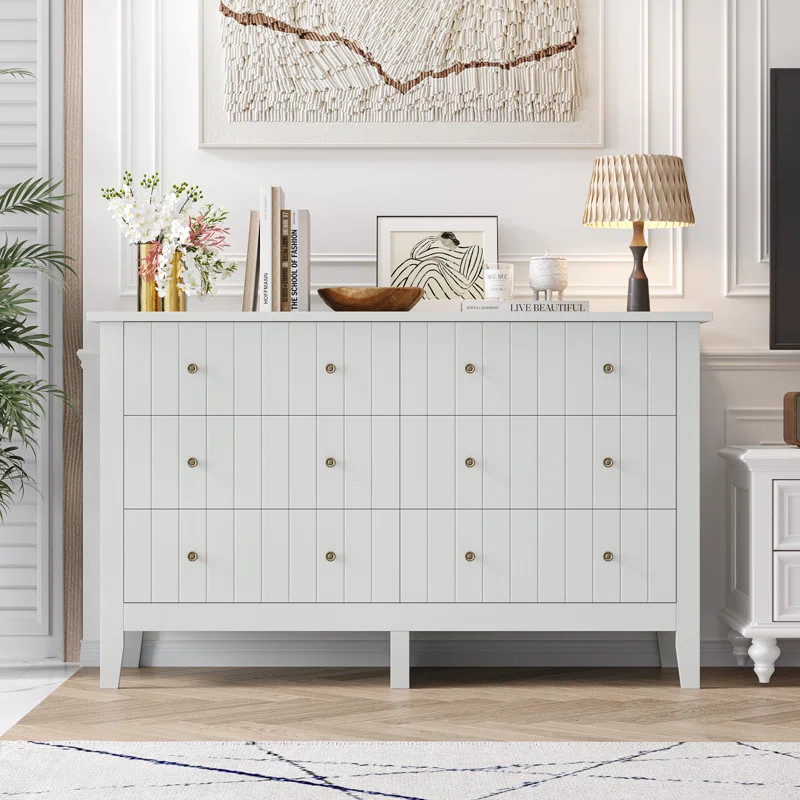 Arcel 52.36"W 6 Drawer Double Dresser | Wayfair North America