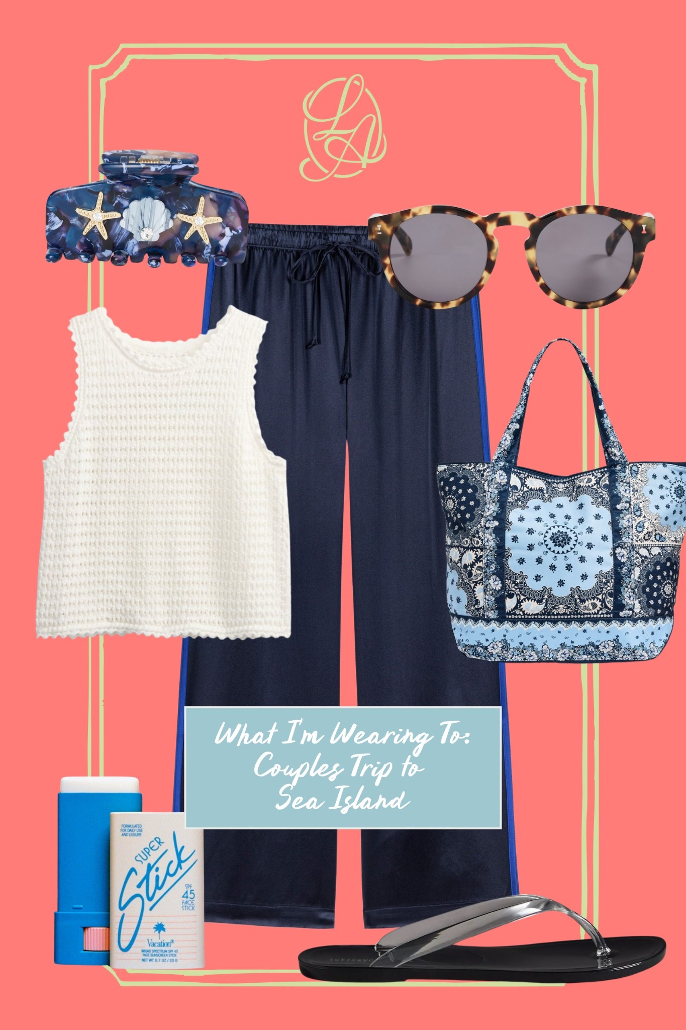 Couples Trip To Sea Island - love this new beach bag!