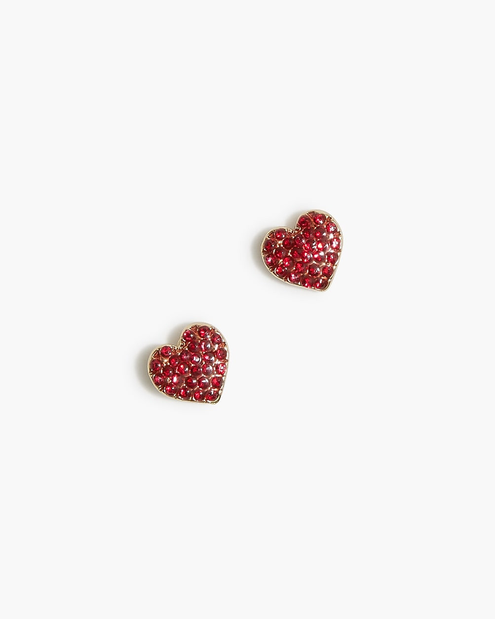 Pavé heart studs | J.Crew Factory