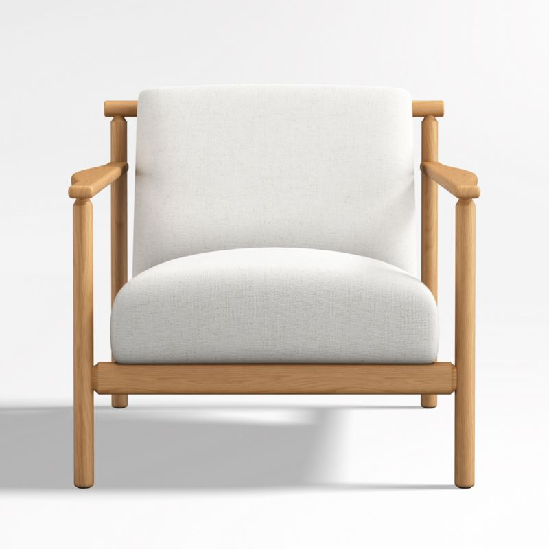 Ojai Upholstered Wood Frame Accent Chair + Reviews | Crate & Barrel | Crate & Barrel