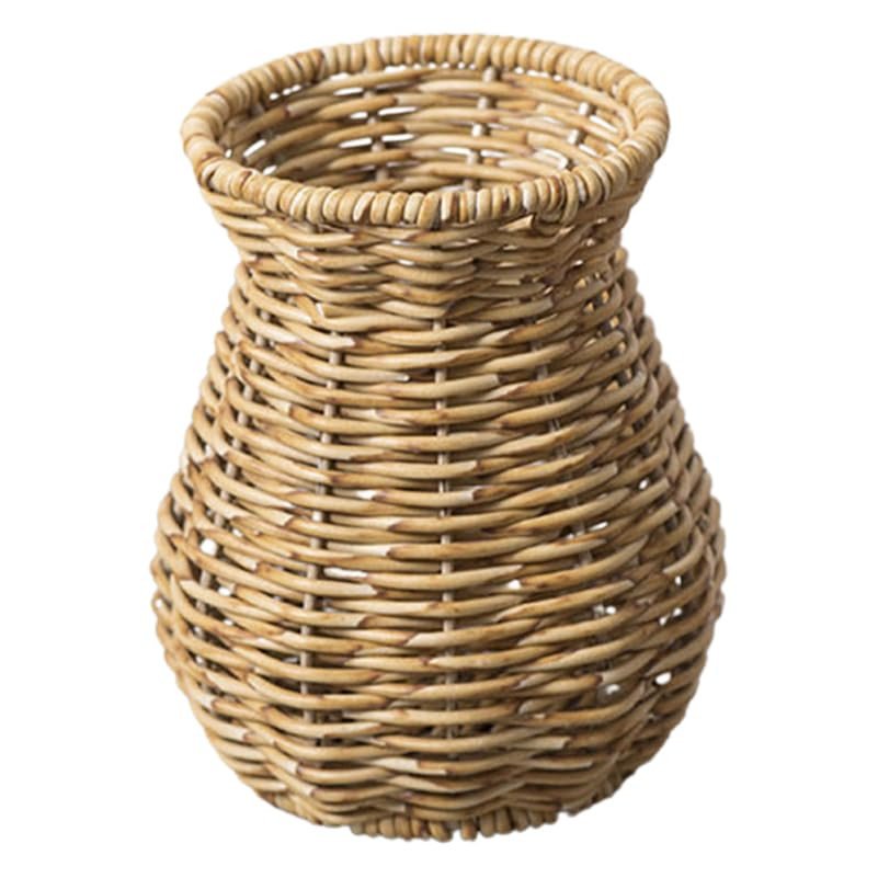 Luxshiny Woven Flowers Vase Decorative Imitation Rattan Vase Rustic Plastic Flower Holder for Hom... | Amazon (US)