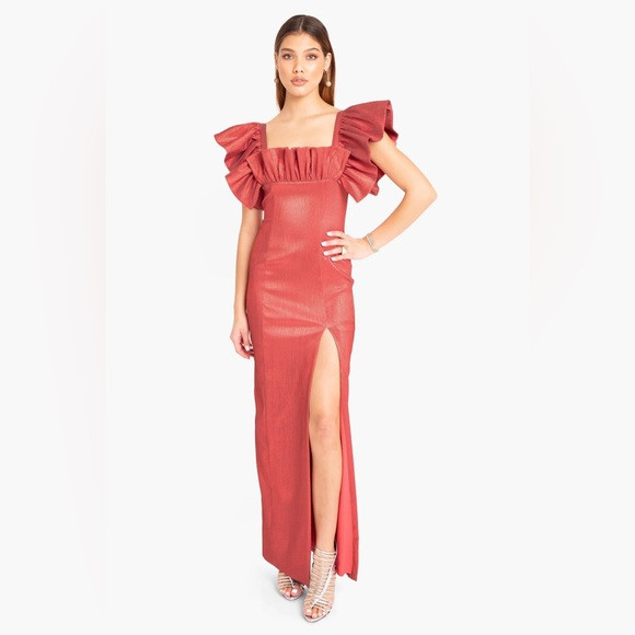 Black Halo Prince Gown in color Rose Glow | Poshmark
