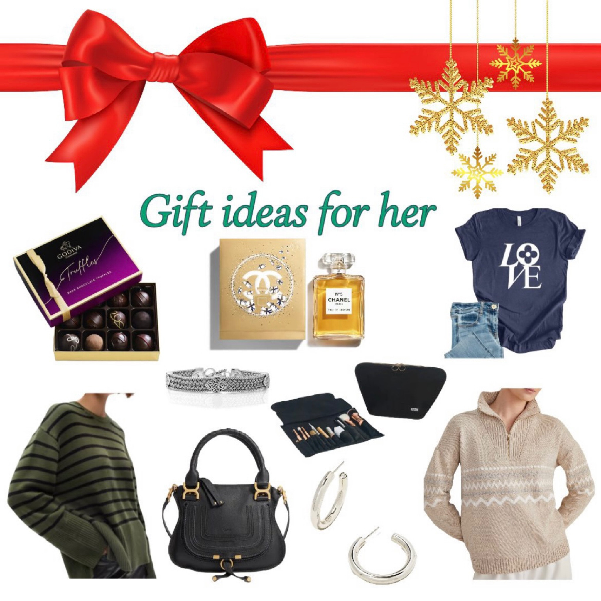 Holiday gifts for her ❤️💚🎁 loving these cozy sweaters, classic jewelry and gift boxes 😍🙌🎄 

#LTKbeauty #LTKGiftGuide #LTKHoliday