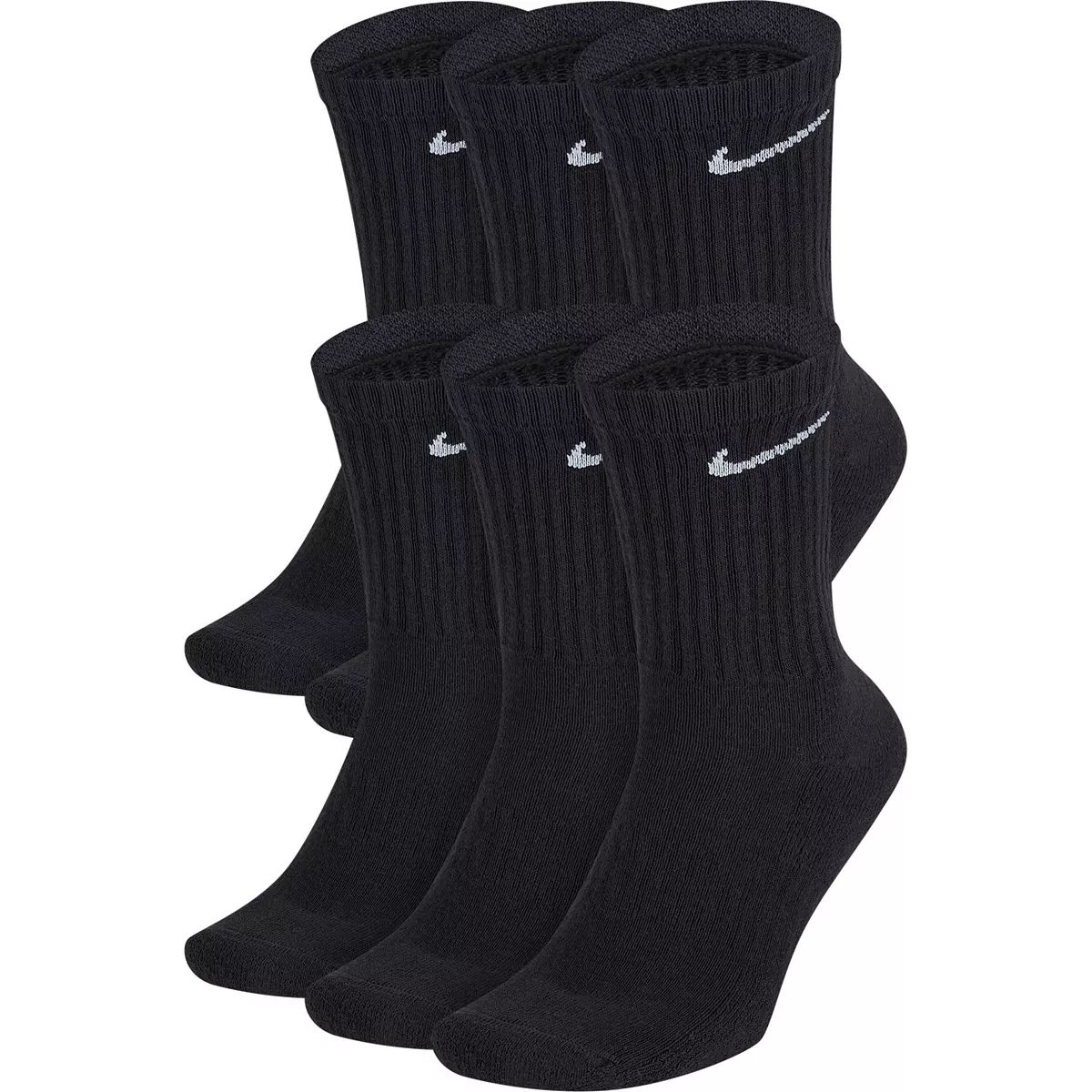 Men's Nike 6-Pack Everyday Cushioned Crew Training Socks | Kohl's