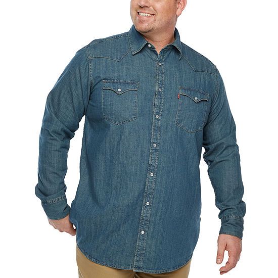 Levi's® Long Sleeve Button-Front Shirt-Big and Tall | JCPenney