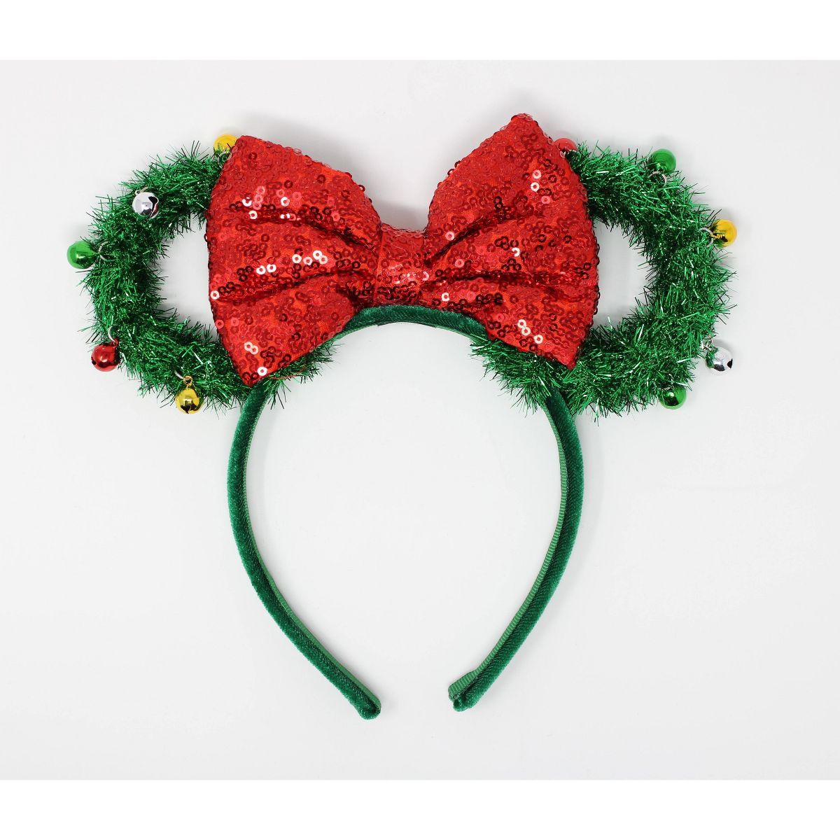 Kids' Disney Minnie Mouse Wreath Ears Headband - Green | Target
