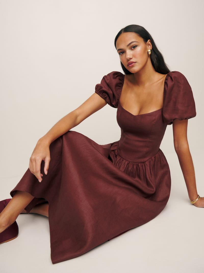 Davila Linen Dress | Reformation (Global)