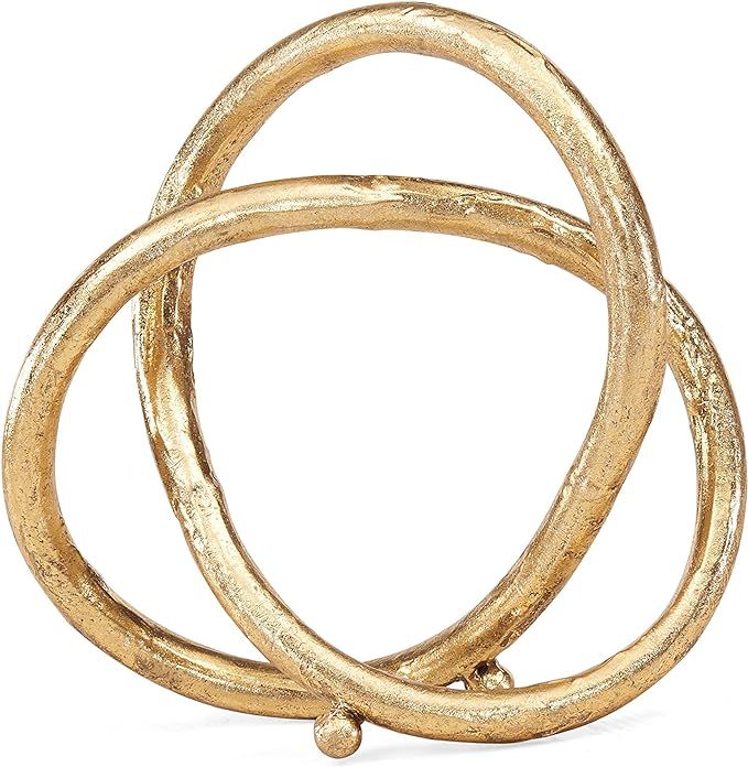 Danya B. Gold Eternal Loop Metal Sculpture, Wedding, for Home or Office Decor, Unique Accent Piec... | Amazon (US)
