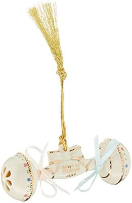Lenox 884546 2019 Baby's 1st Christmas Rattle Ornament | Amazon (US)
