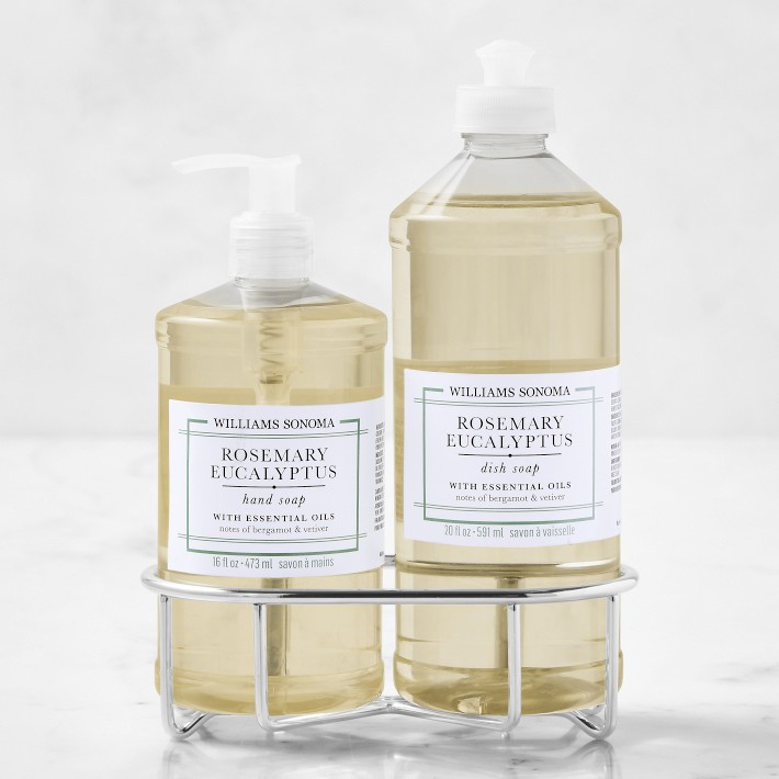 Williams Sonoma Rosemary Eucalyptus Hand Soap & Dish Soap 3-Piece Kitchen Set | Williams-Sonoma