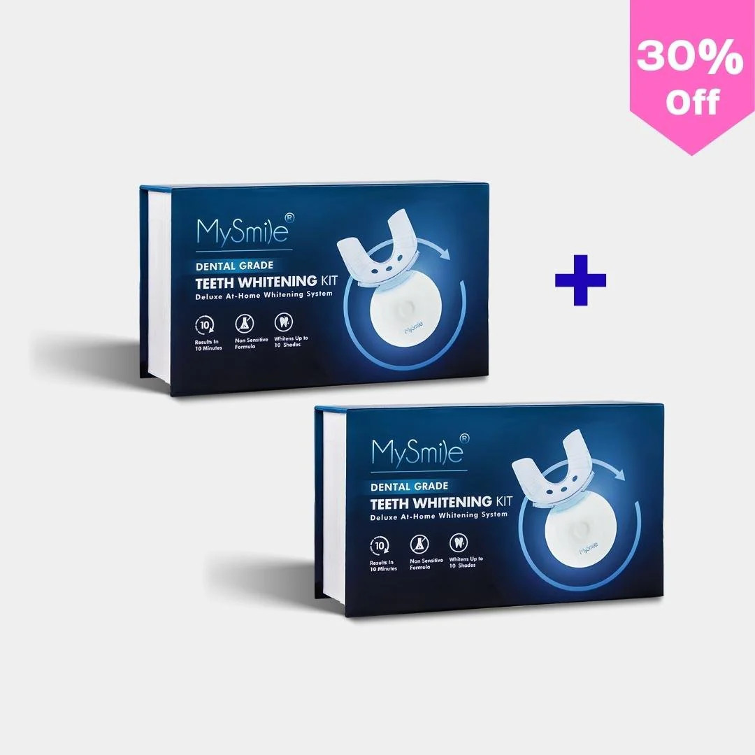 Original Teeth Whitening with LED Light Duo Pack 18% CP | MySmile