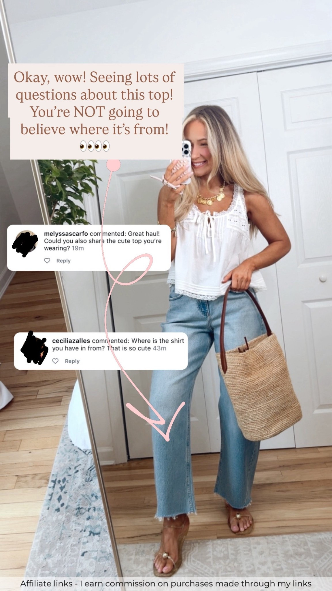 Affiliate links - I earn commission on purchases made through my links | Walmart top spring 
Abercrombie jeans
Everyday outfit 