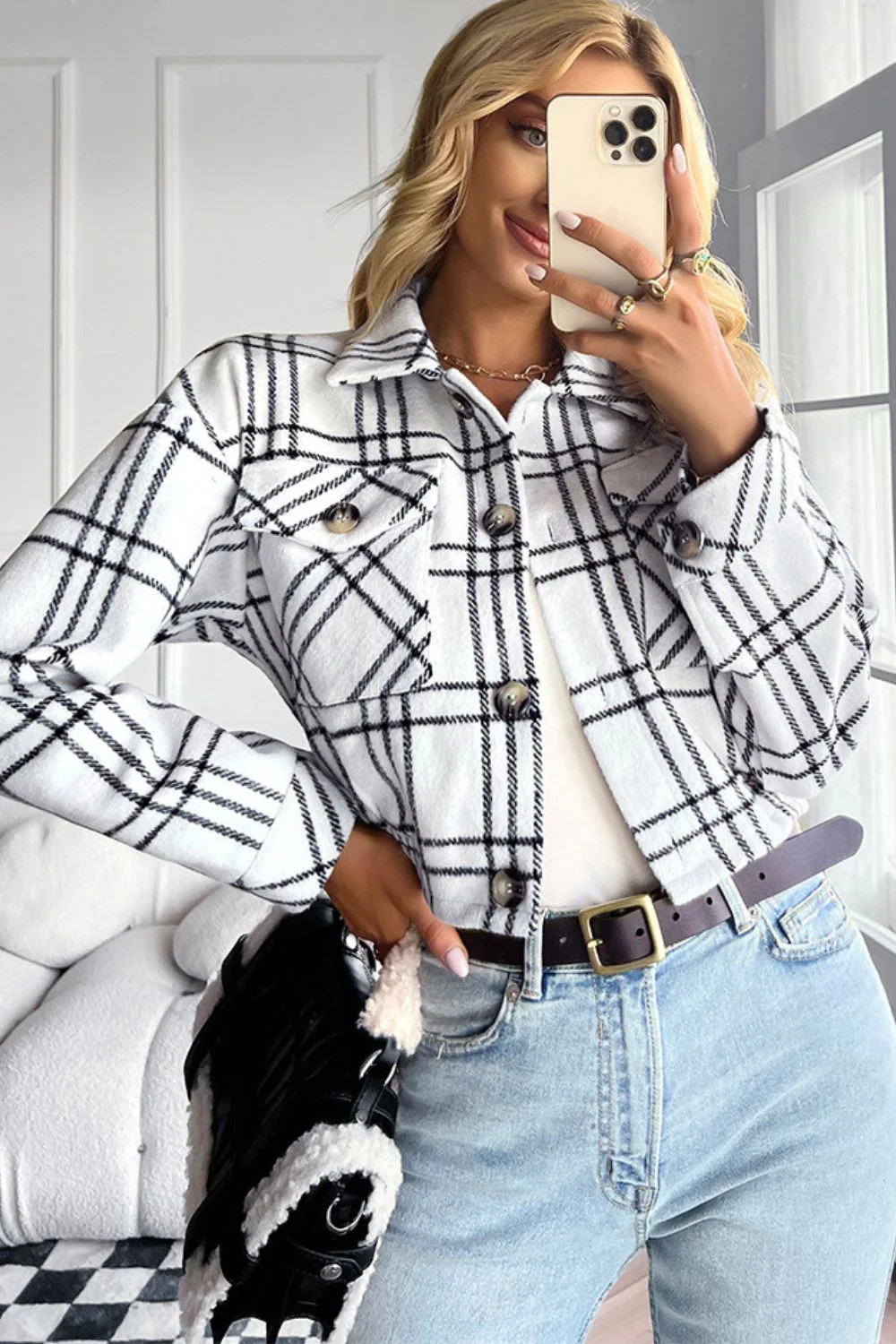 'Marilyn' Flower Emboss Tote Bag | Goodnight Macaroon