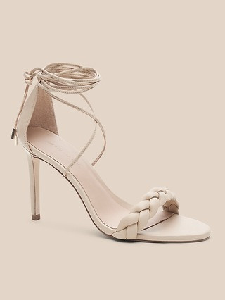 Braided Leather Heels | Banana Republic (US)