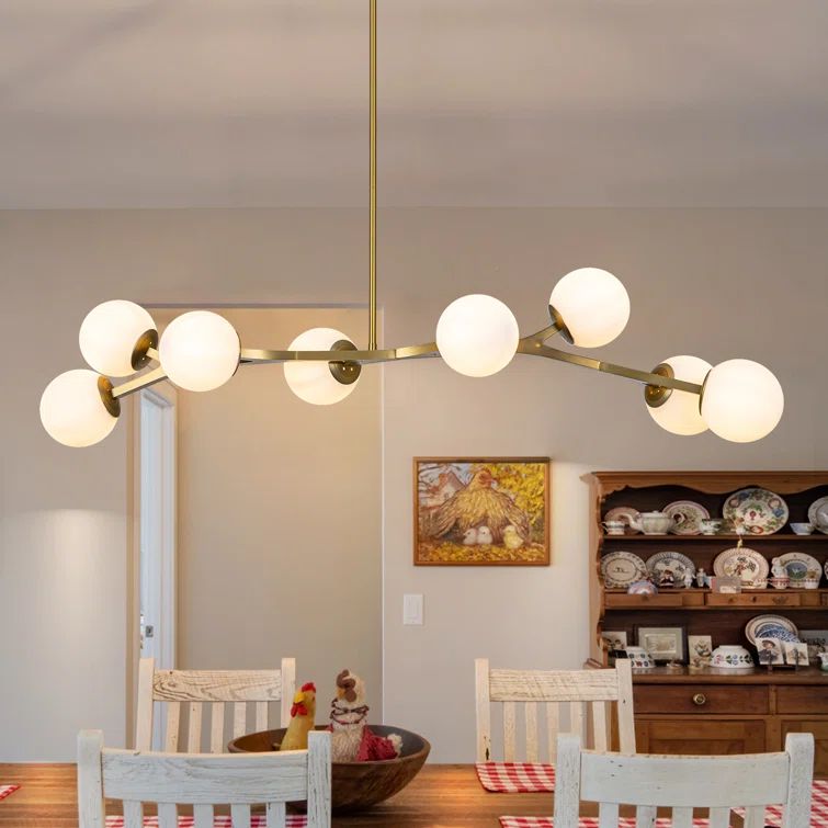 Kaynen 8 - Light Dimmable Sputnik Linear Chandelier | Wayfair North America