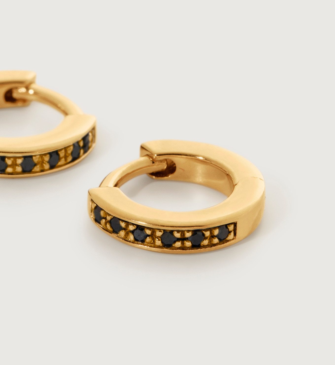 Skinny Gemstone Mini Huggie Earrings | Monica Vinader (US)