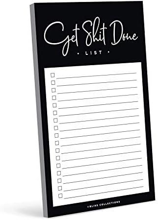 Bliss Collections Daily to Do List Notepad, Funny Tear Off pad, Memo pad for Shopping Lists, Remi... | Amazon (US)