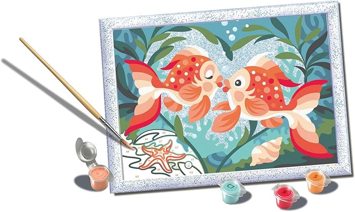 Ravensburger Creart Fish in Love Paint by Numbers Kit for Children | Amazon (US)