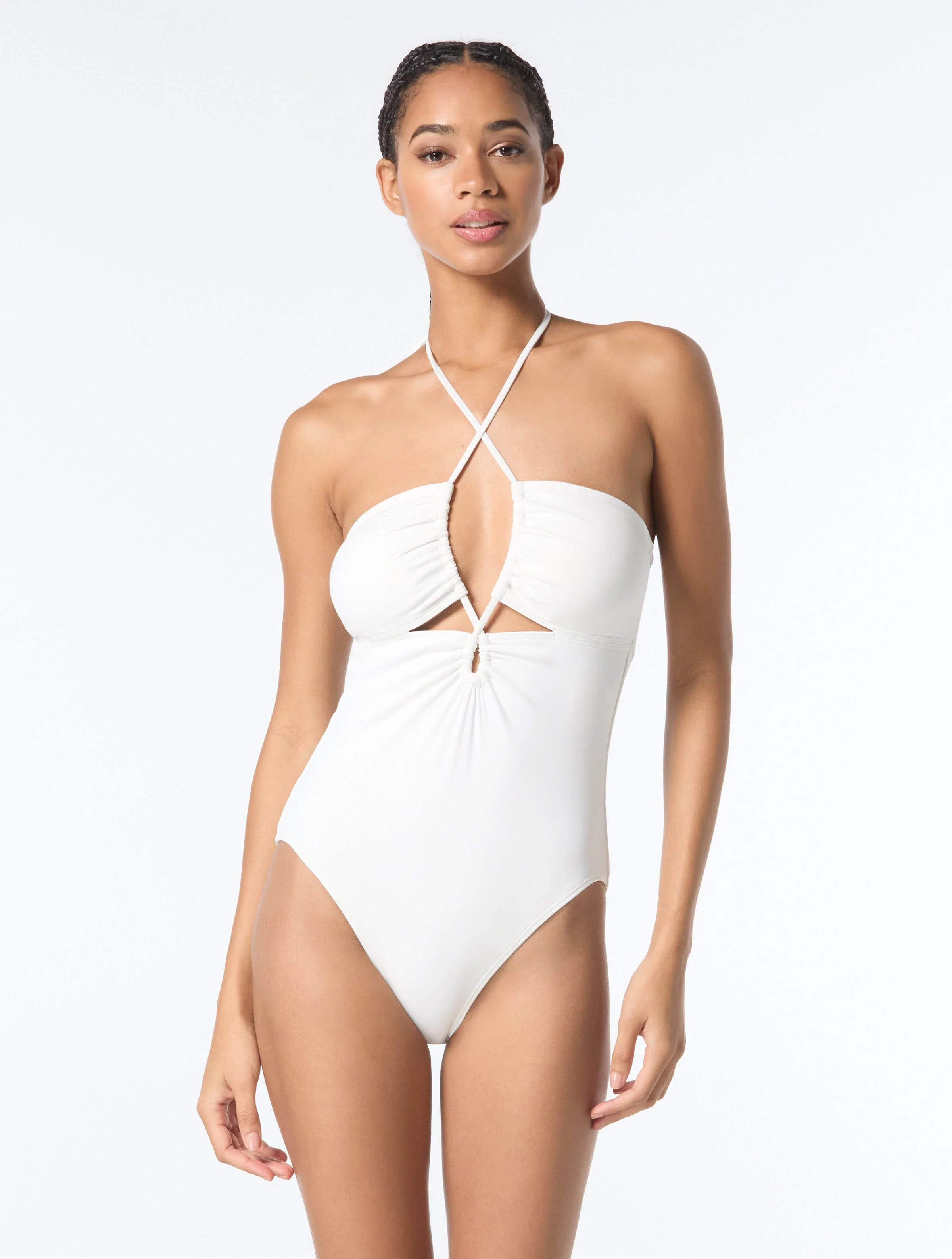 Michael Kors Halter One Piece Swimsuit - Solids | Beach2Ocean