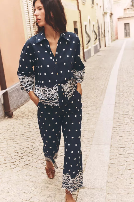 EMBROIDERED CULOTTES | Zara US