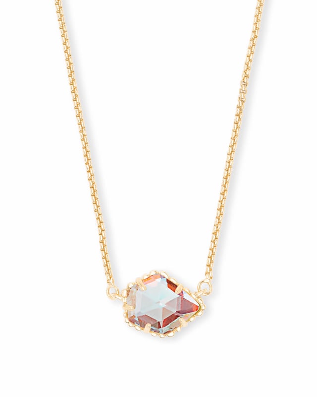 Tess Gold Pendant Necklace in Dichroic Glass | Kendra Scott | Kendra Scott