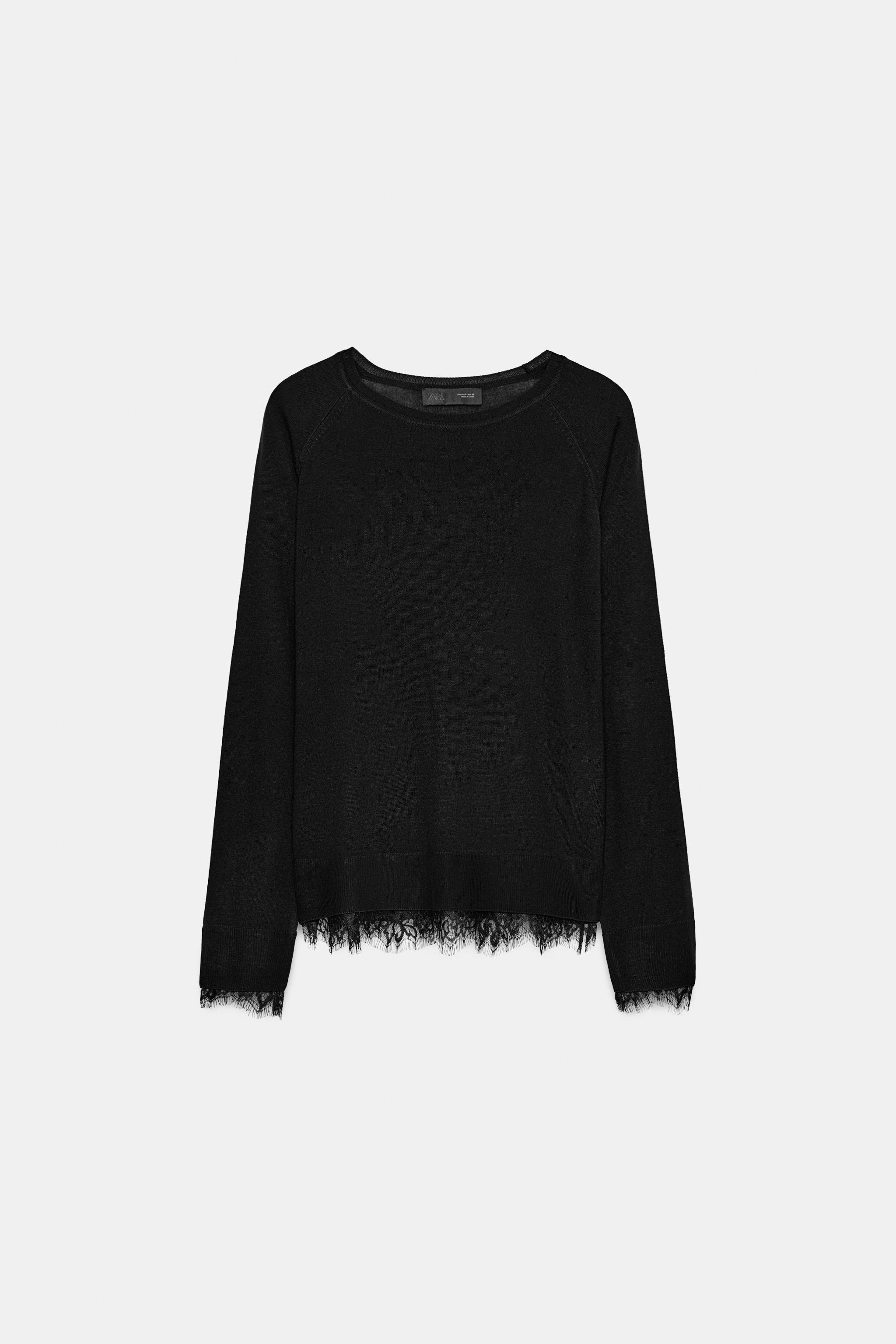LACE KNIT JUMPER | Zara US