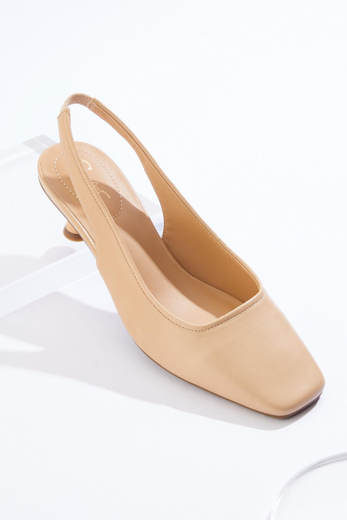 Nude Slingback Kitten Heels | Cato Fashions