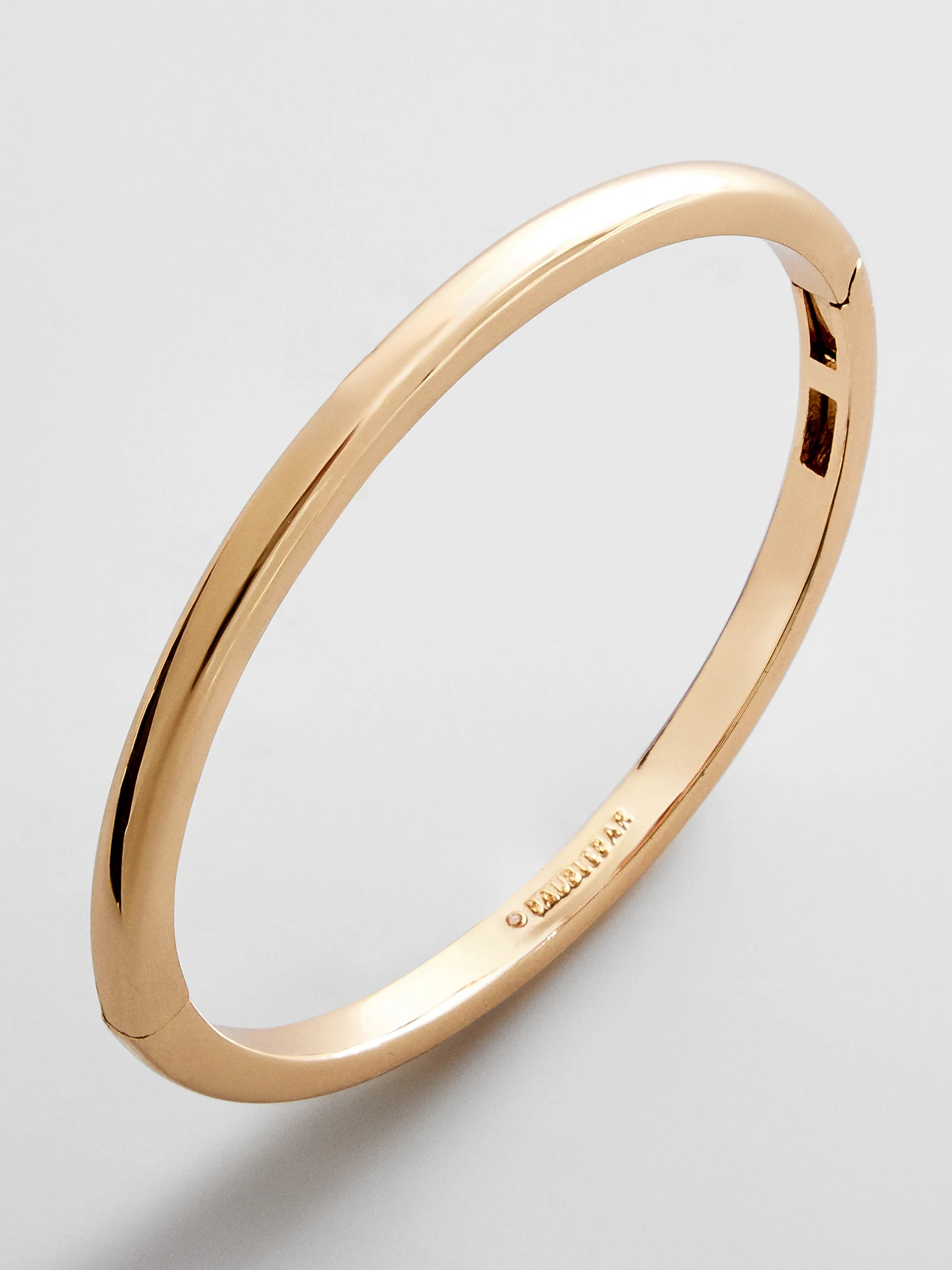 Nadia Classic Hinge Bangle - Classic Thin Gold | BaubleBar