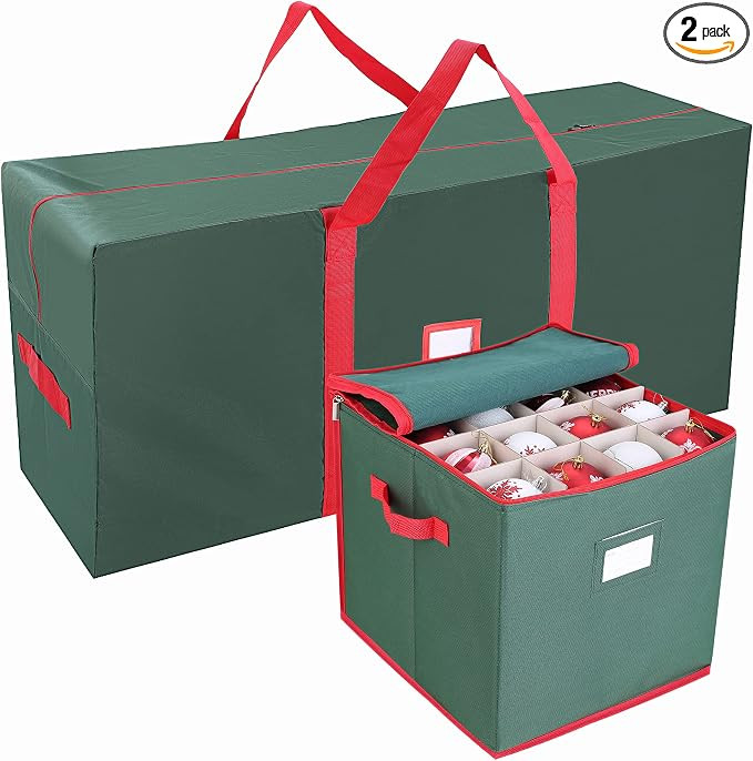 JOIEDOMI Christmas Tree Storage Bag & Christmas Ornament Storage Set, for 7.5 ft Artificial Disas... | Amazon (US)