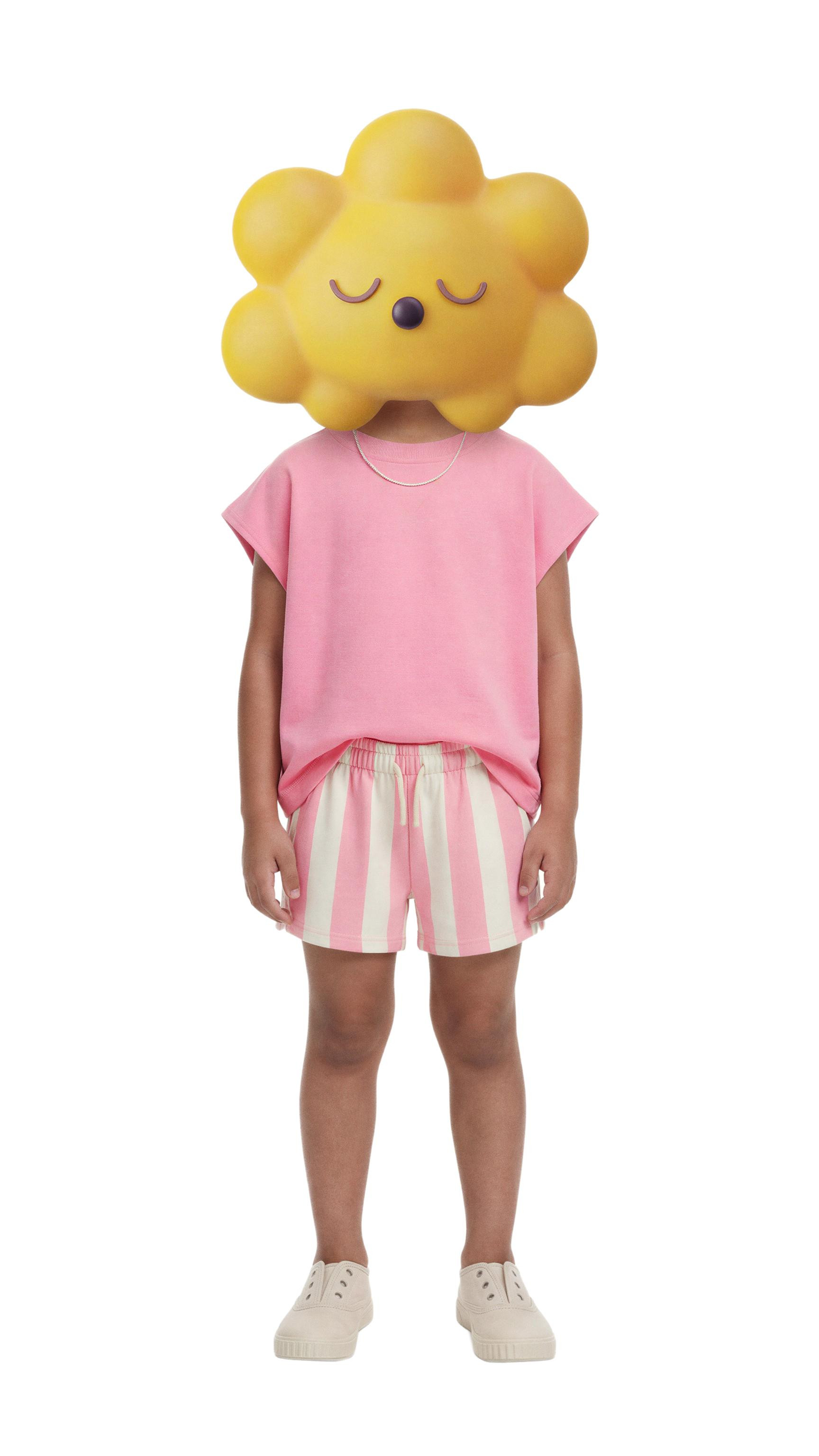 STRIPED PLUSH SHORTS | Zara US
