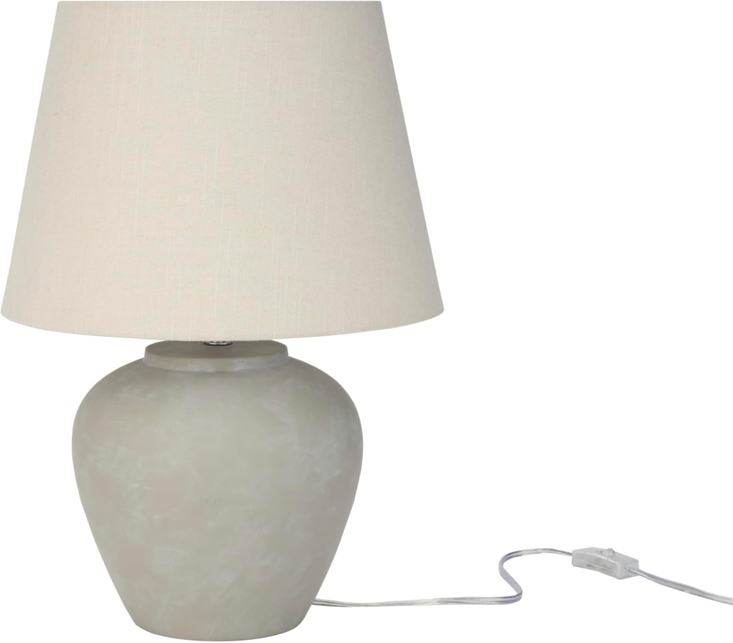 Nourison Home 20" Sand (Light Beige) Neutral Ceramic Table Lamp with Fabric Shade, Bedside Nights... | Amazon (US)