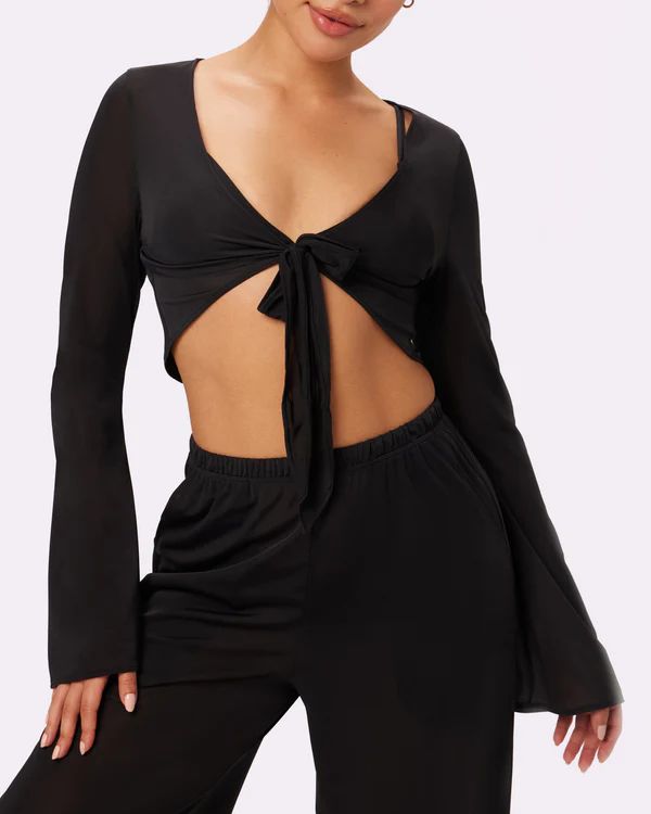Breeze Tie Top | Sexy Silky Mesh (Eightball) | Parade