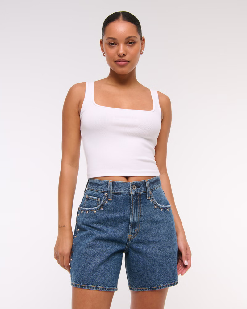 Women's Curve Love High Rise Loose Short | Women's Bottoms | Abercrombie.com | Abercrombie & Fitch (US)