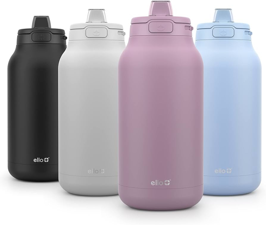 Ello Hydra 64oz Half Gallon Vacuum Insulated Stainless Steel Jug with Locking, Leak-Proof Lid and... | Amazon (US)