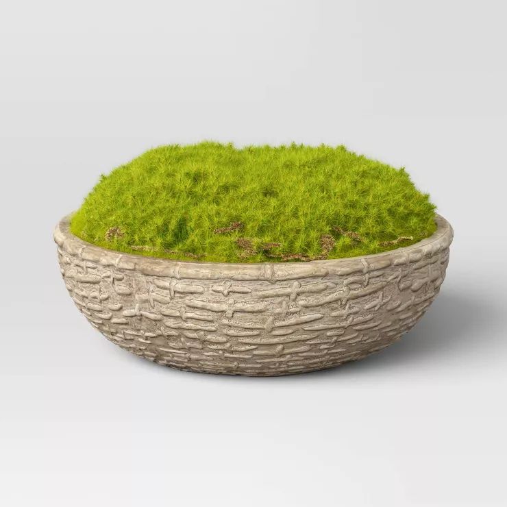 4.5" Artificial Moss in Textured Pot Green - Threshold™ designed with Studio McGee | Target