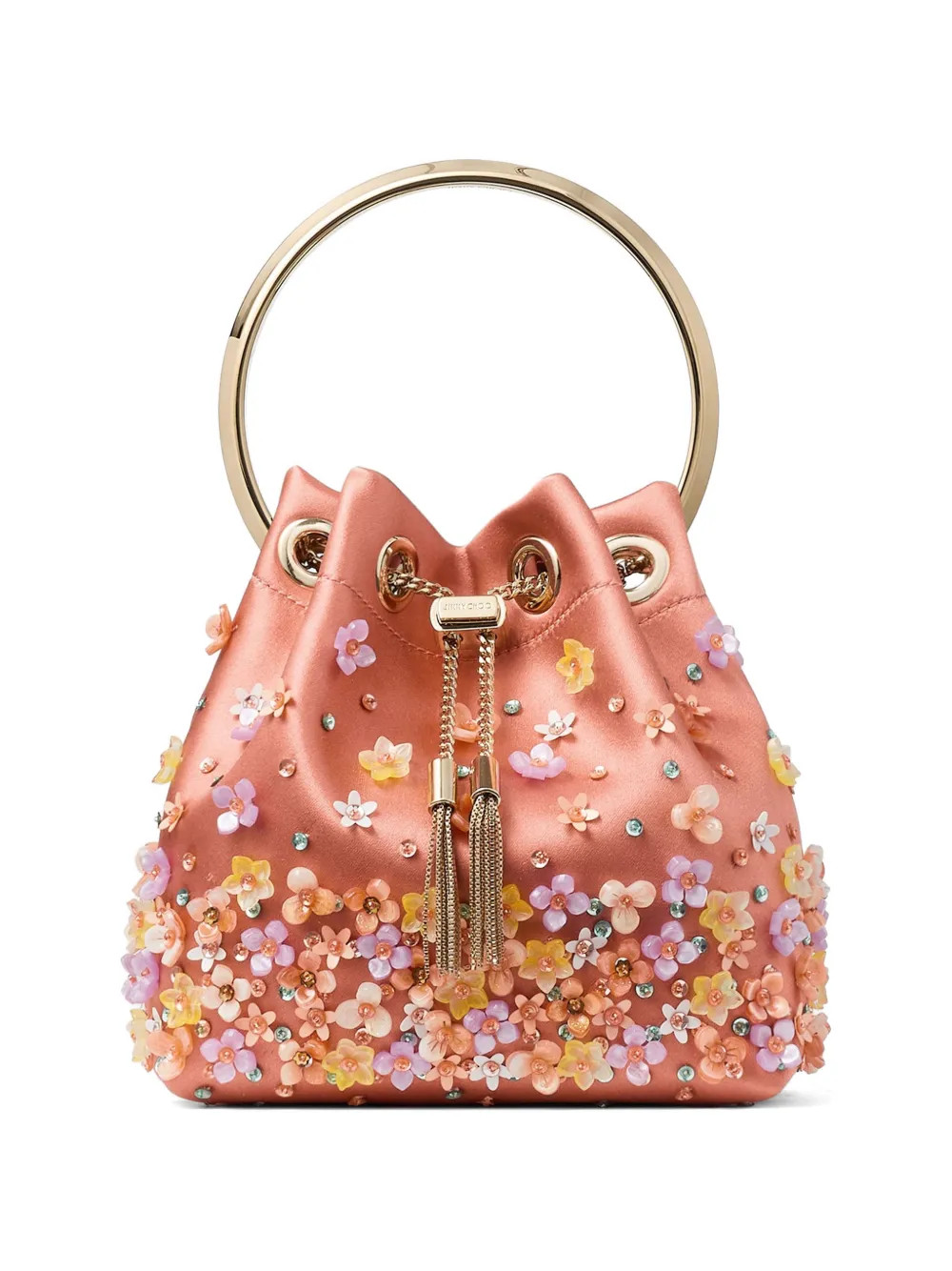 Jimmy Choo Borsa a Secchiello Bon Bon Con Decorazione Floreale | Rosa | FARFETCH IT | Farfetch Global