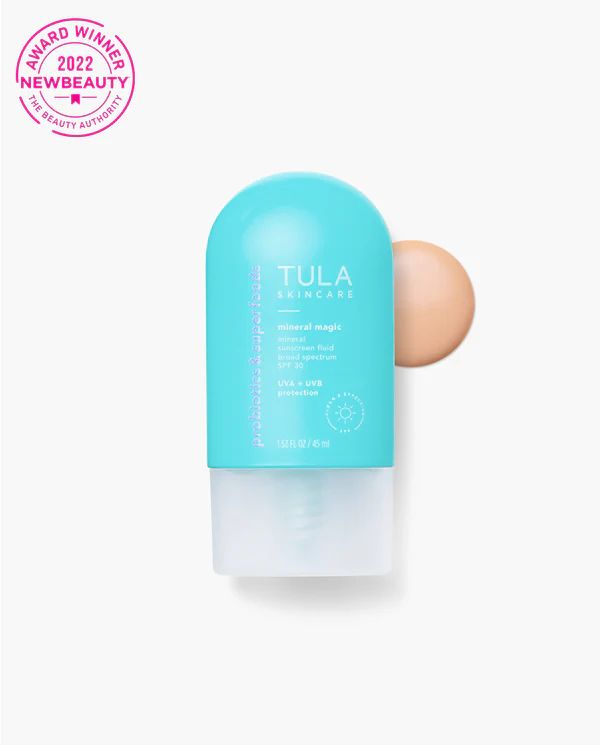 mineral sunscreen fluid broad spectrum SPF 30 | Tula Skincare