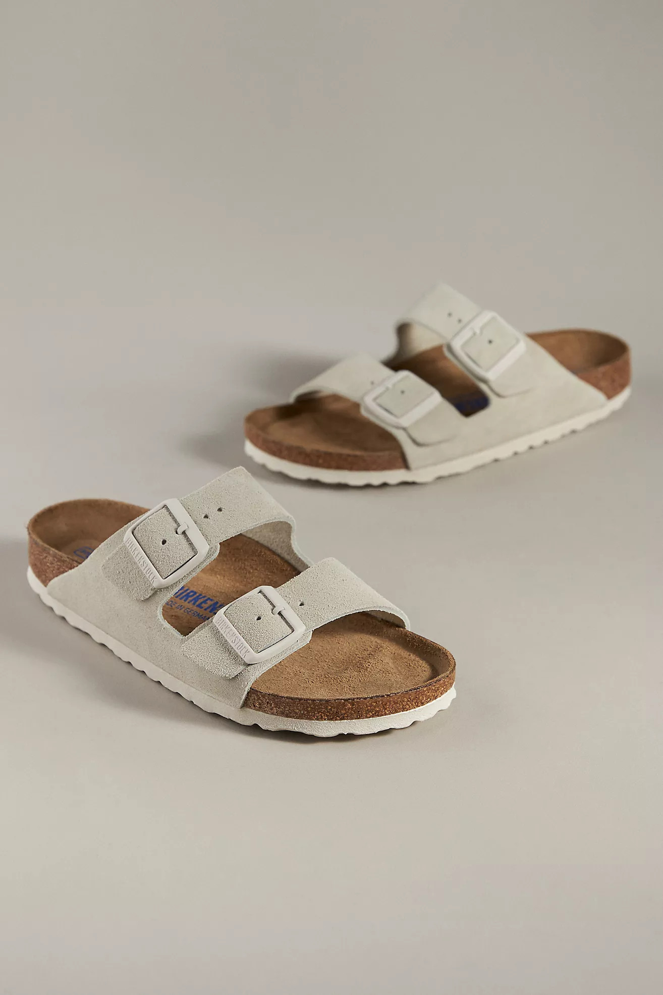 Birkenstock Arizona Suede Soft Footbed Sandals | Anthropologie (US)