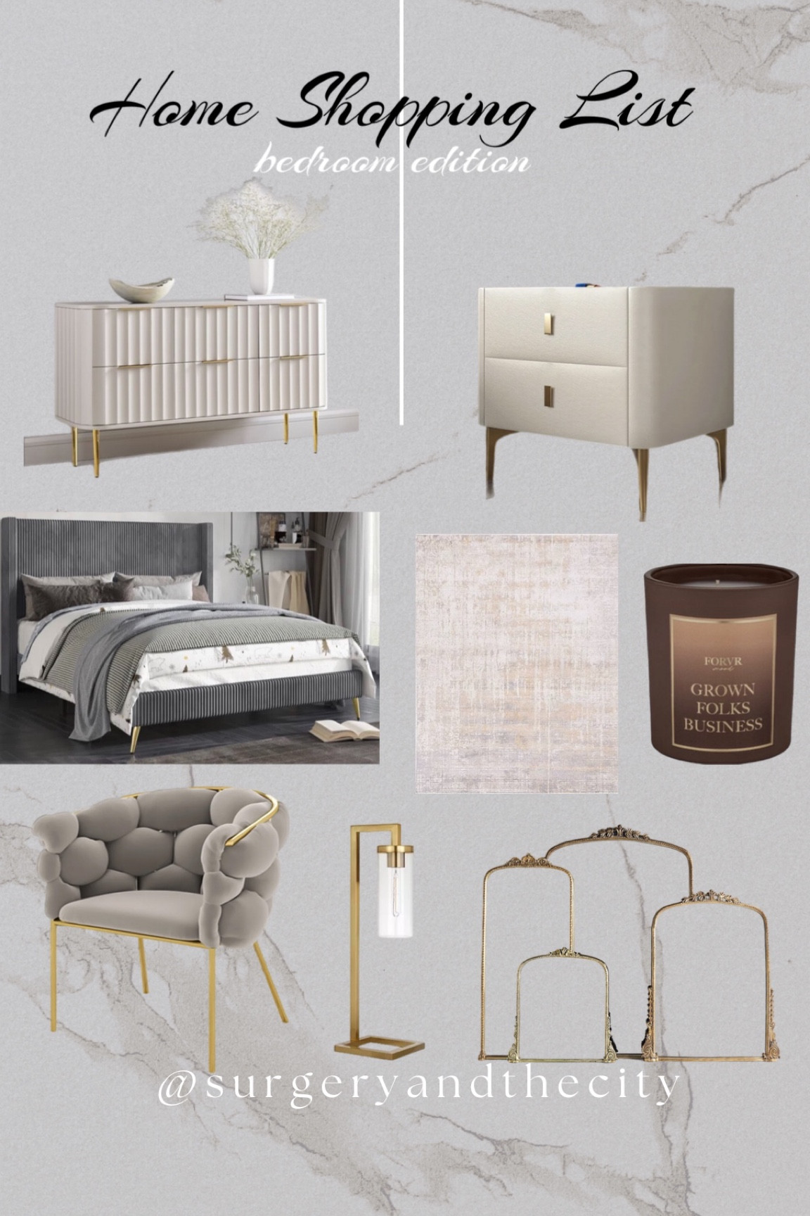 Home shopping list 
Bedroom furniture 

#LTKhome