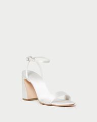 Malia Cream Curved-Heel Sandal | Loeffler Randall