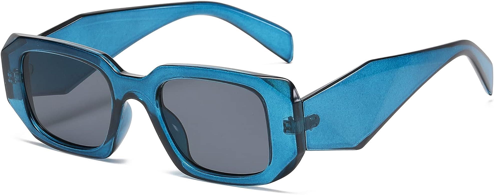 Trendy Rectangle Sunglasses for Women Retro Sunglasses Driving Glasses UV400 Protection Narrow Squar | Amazon (US)