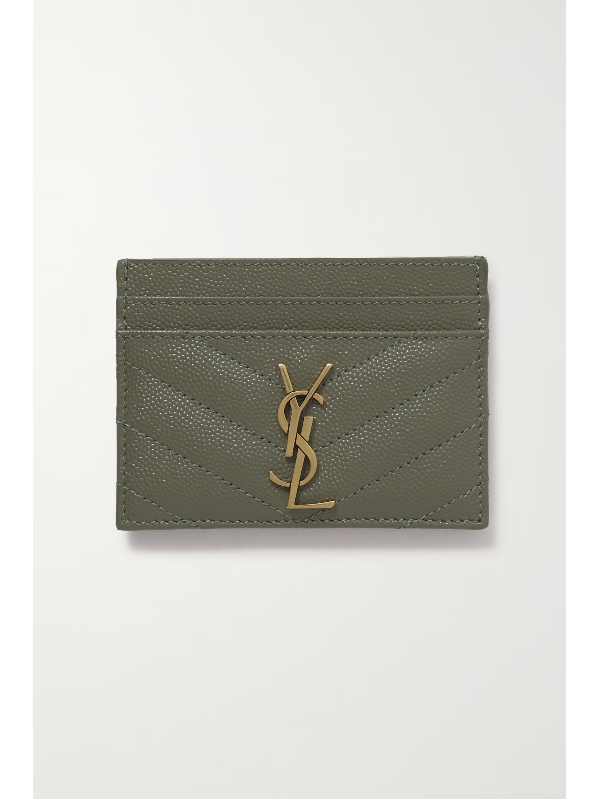 Monogramme quilted textured-leather cardholder | NET-A-PORTER (US)