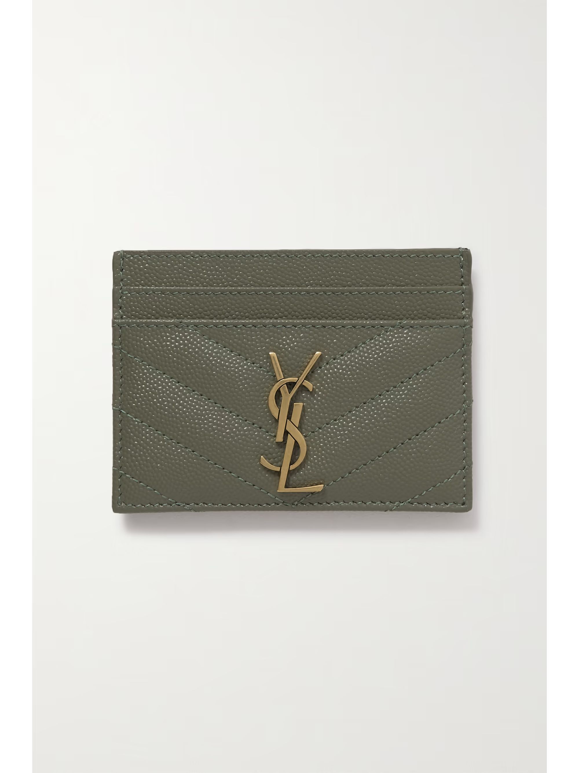 Monogramme quilted textured-leather cardholder | NET-A-PORTER (US)