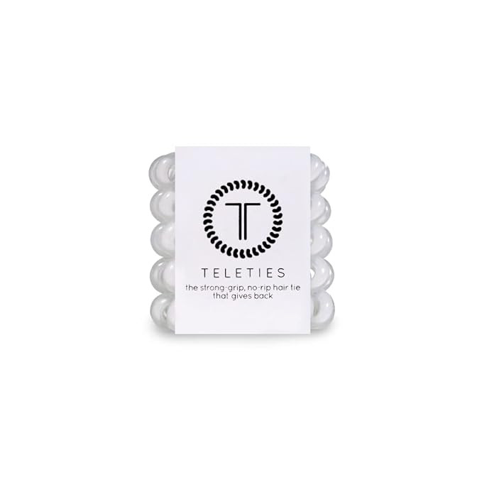 TELETIES - Tiny Spiral Hair Coils - For Kids & Super Thin Hair - Mini Phone Cord Ponytail Holder ... | Amazon (US)