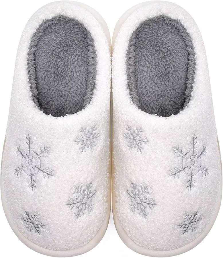 WateLves Women's Pattern Warm Memory Foam Slippers Comfortable Cute House Shoes Lightweight Fuzzy... | Amazon (US)