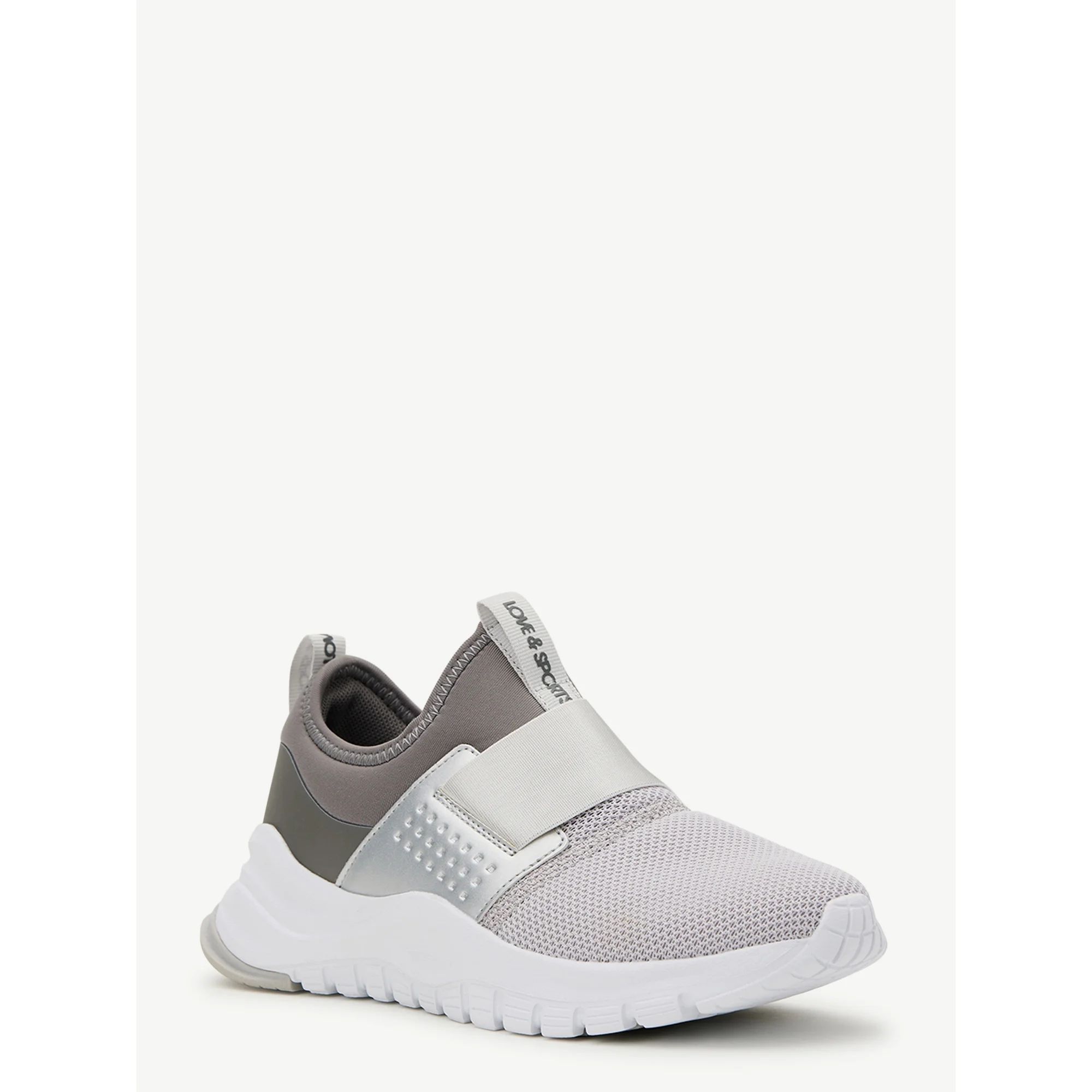 Love & Sports Women’s Slip-On Colorblocked Athletic Sneakers | Walmart (US)