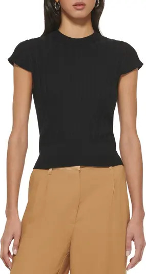 Short Sleeve Rib Sweater | Nordstrom