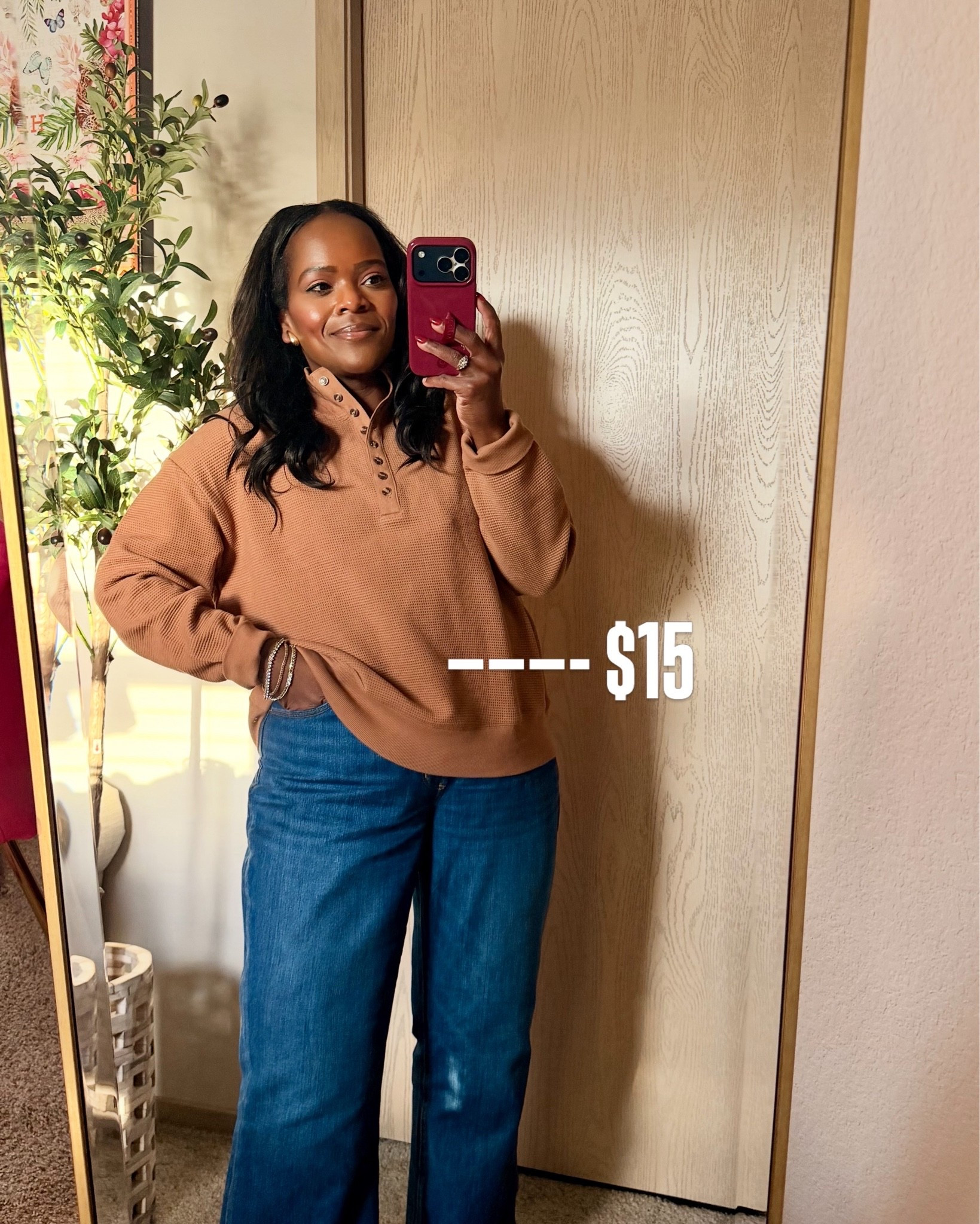 @Walmart deals ends on Sunday! Snag this Henley pullover for $15! I’m in the large.