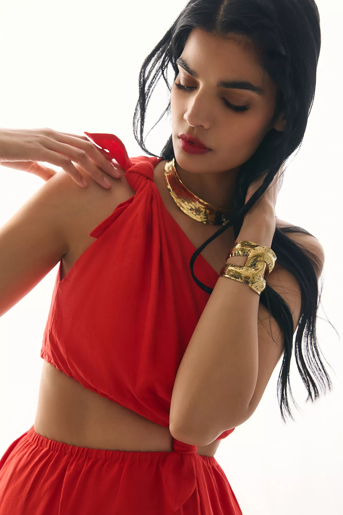 Farm Rio Knot Midi Dress | Anthropologie (US)